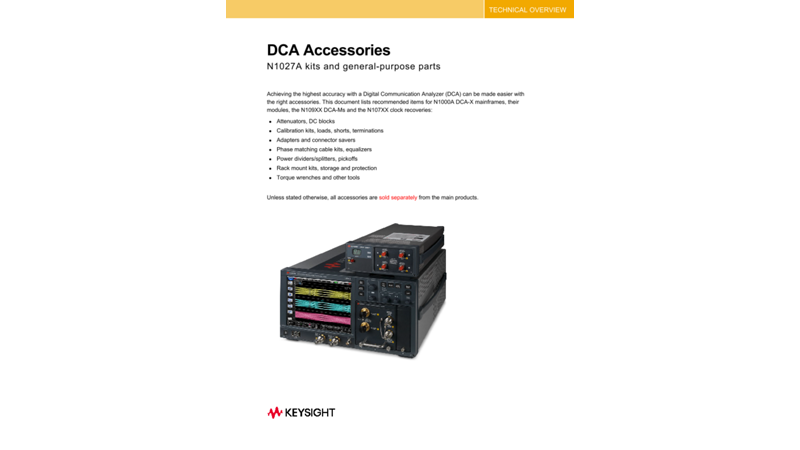 DCA Accessories N1027A Kits and General-Purpose Parts